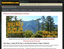 Tablet Screenshot of idyllwildrace.com